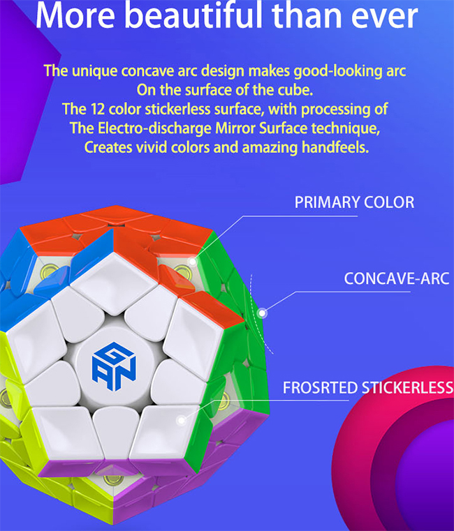 Gan Megaminx Cube Stickerless